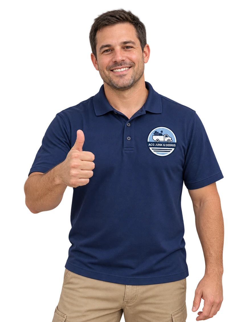 Illustrated ACG brand helper giving a thumbs up